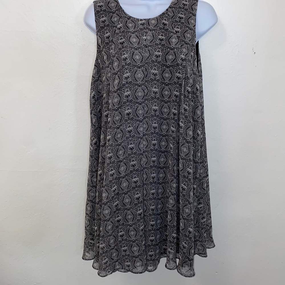 BCBGeneration Dress  NWT Sleeveless Flowy A-line Black & White Combo Mini dress